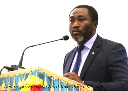 Nord-Kivu : Cabinet du Gouverneur, le député provincial Prince Kihangi dénonce sa prédominance nande.