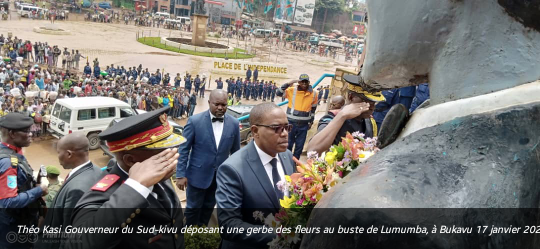 SUD-KIVU : Théo Kasi Ngwabidje rend hommage à la mémoire de Lumumba.