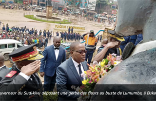 SUD-KIVU : Théo Kasi Ngwabidje rend hommage à la mémoire de Lumumba.