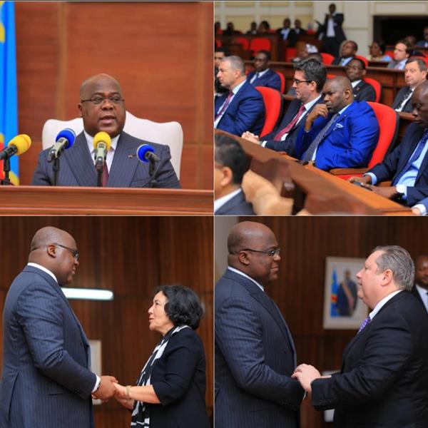 RDC : Devant le corps diplomatique, F. Tshisekedi définit sa politique extérieure
